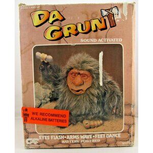 Vtg Da Grunt Caveman Doll 1989 Unity Creations Bigfoot Sasquatch W/ Box Not Work